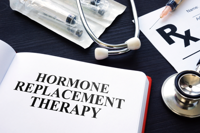 hormone replacement therapy in medical book