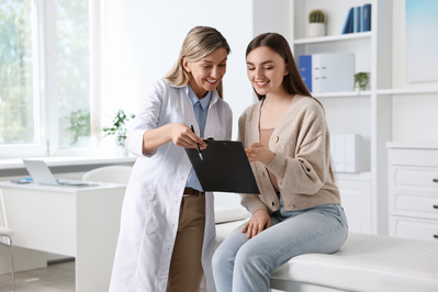 woman and health coach