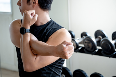 muscular man in gym