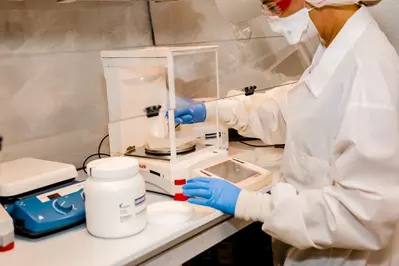 compounding process weighing